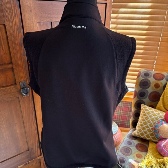 Reebok Women's Black Fleece Vest Size XL - Picture 3 of 9